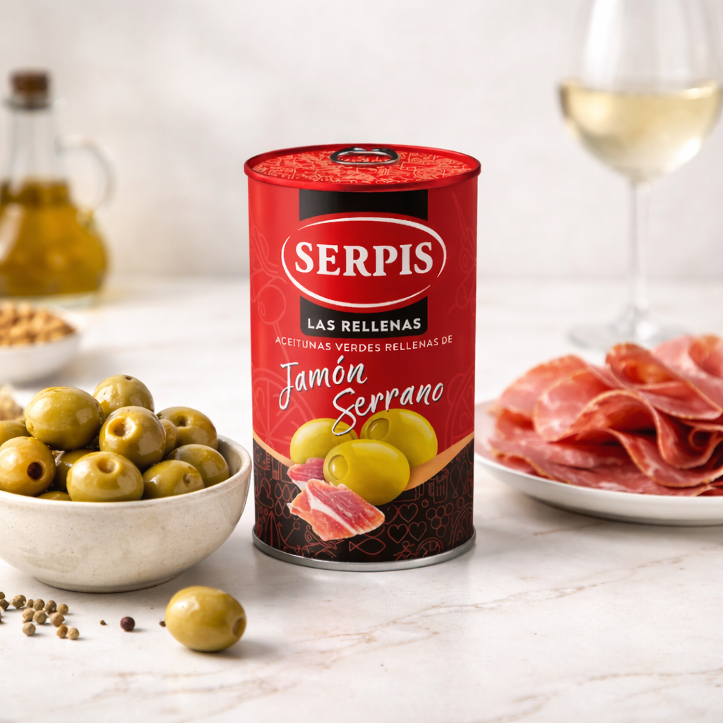 Serrano Ham Stuffed Manzanilla Olives