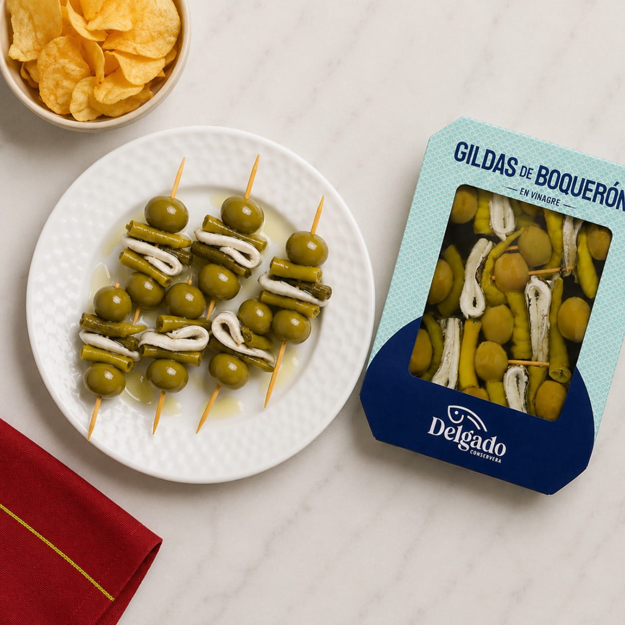 Boquerones Skewers Gildas