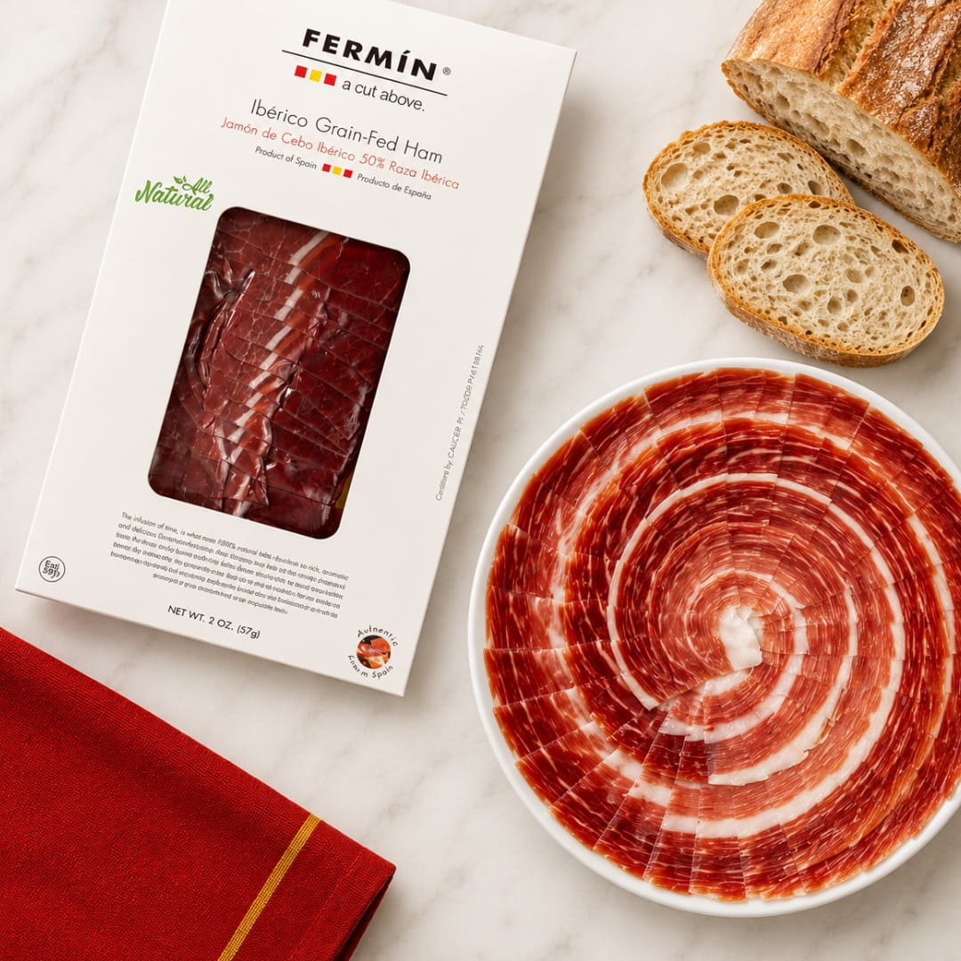 Sliced 50% Ibérico Ham by Fermin