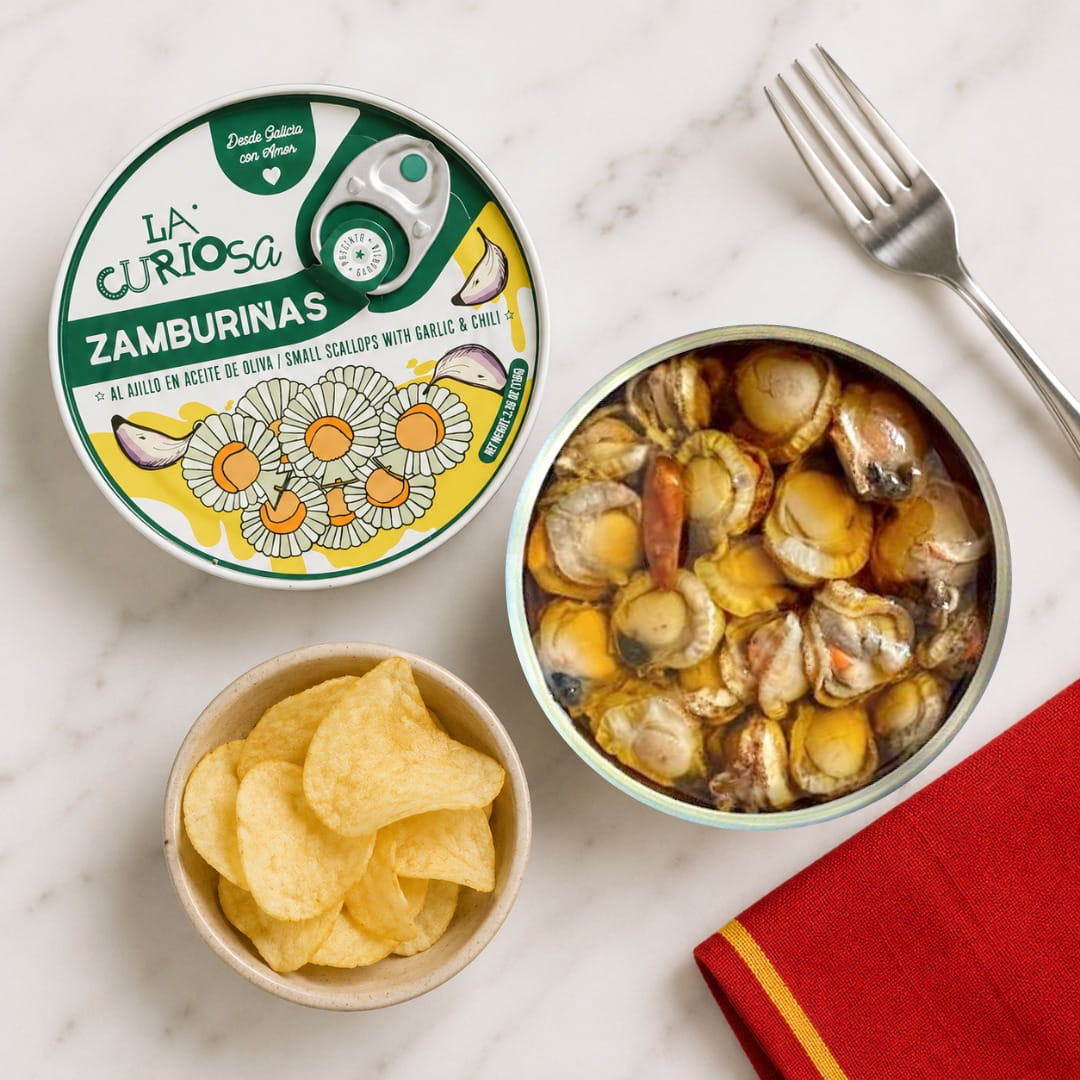 Scallops in Garlic Oil by La Curiosa