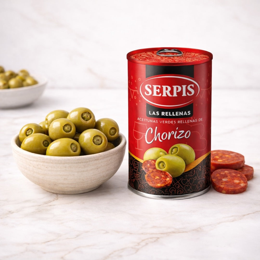 Spicy Chorizo Stuffed Manzanilla Olives