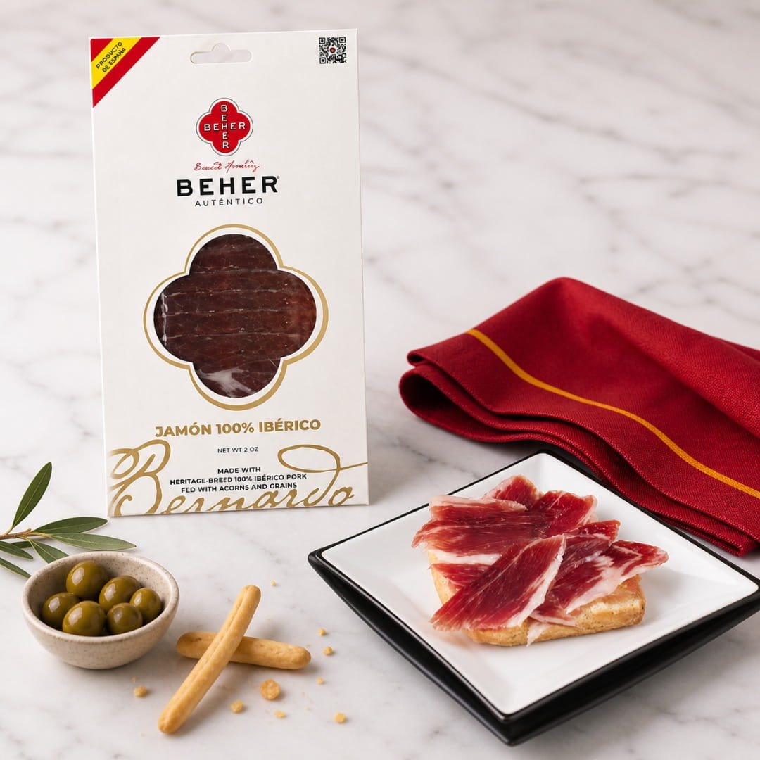 Sliced Iberico Ham Bellota "Pata Negra" by BEHER