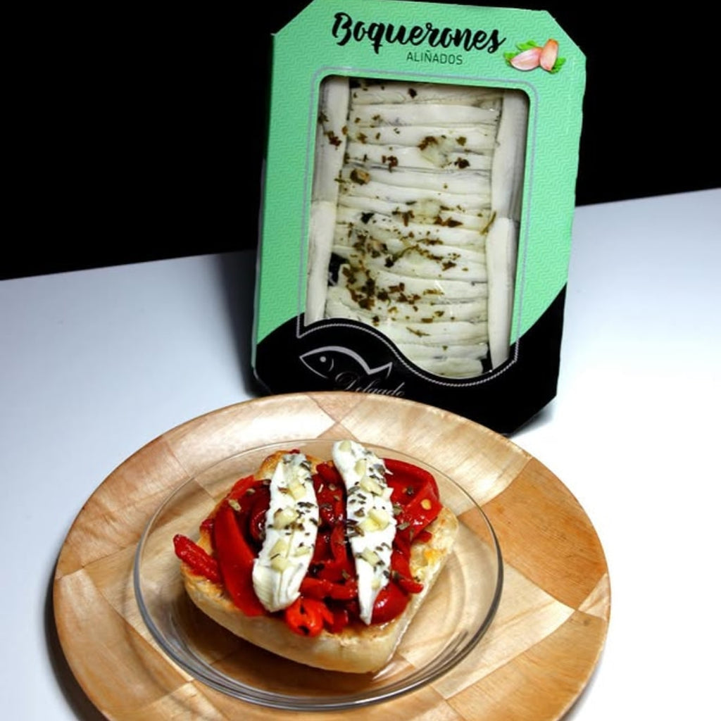 Marinated Boquerones in Vinegar, Parsley and Garlic