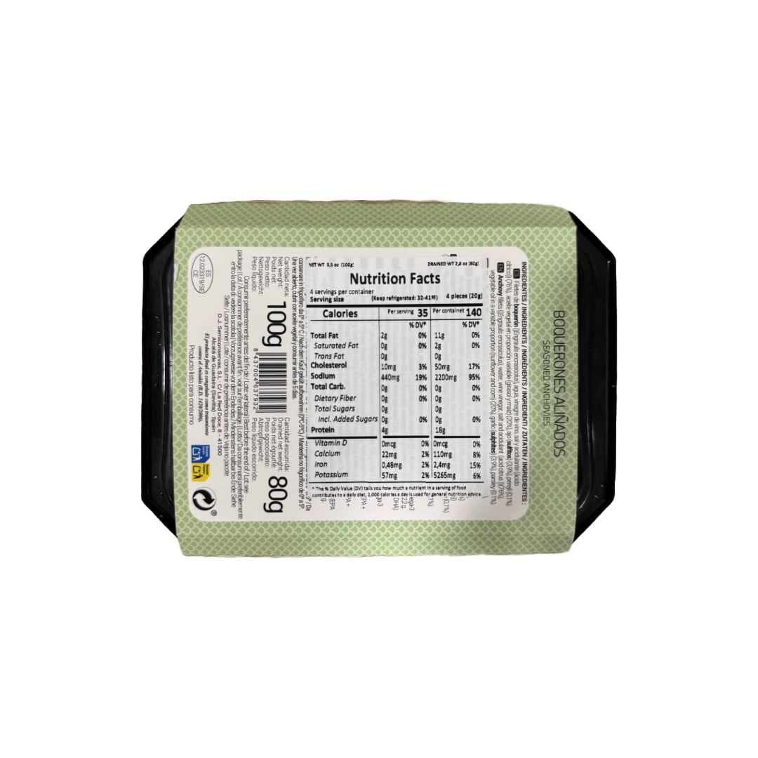 Marinated Boquerones in Vinegar, Parsley and Garlic